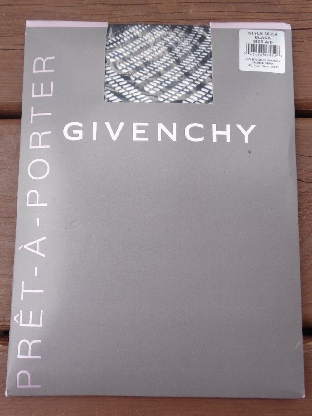 GIVENCHY Pret-A-Porter Black Fishnet Pantyhose Size A / B